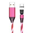 thumbnail image 3 of El cable magnético que fluye del cargador del LED el cable magnético giratorio de 540 grados enciende para arriba el cordón, 3 of 9