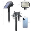 thumbnail image 2 of Projecteurs Solaires Extérieurs 6 Pack, Étanches 3 Modes d'Éclairage Auto ON/Off Solaires & Alimentés par Type C pour Allée, 2 of 6