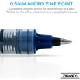 thumbnail image 2 of Platinum Roller Pens, Micro Point (0.5mm), Liquid Ink Rollerball Pen, 12-pack, (bold Blue), 2 of 5