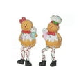 thumbnail image 1 of Polyresin Sitting Ginger Bread Man - Set of 2, 1 of 3