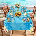 thumbnail image 6 of 122 Pcs Summer Beach Tableware Set, Serves 30. Comes with plates, napkins, forks and tablecloths for picnic and beach parties., 6 of 9