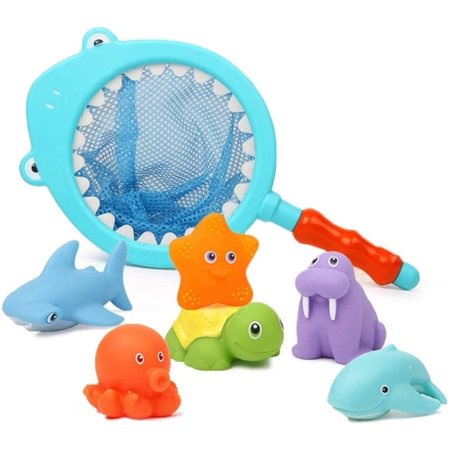 Beach Toys for 1-2 Year Old Kids Bath Toys Net Fishing Toy Squirters ...