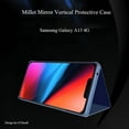 thumbnail image 3 of Mirror Case for Samsung Galaxy A13 4G Support Wireless Charging, Luxury View Smart Display Case Ultra Thin Phone Cover for Samsung Galaxy A13 4G QH Red, 3 of 10