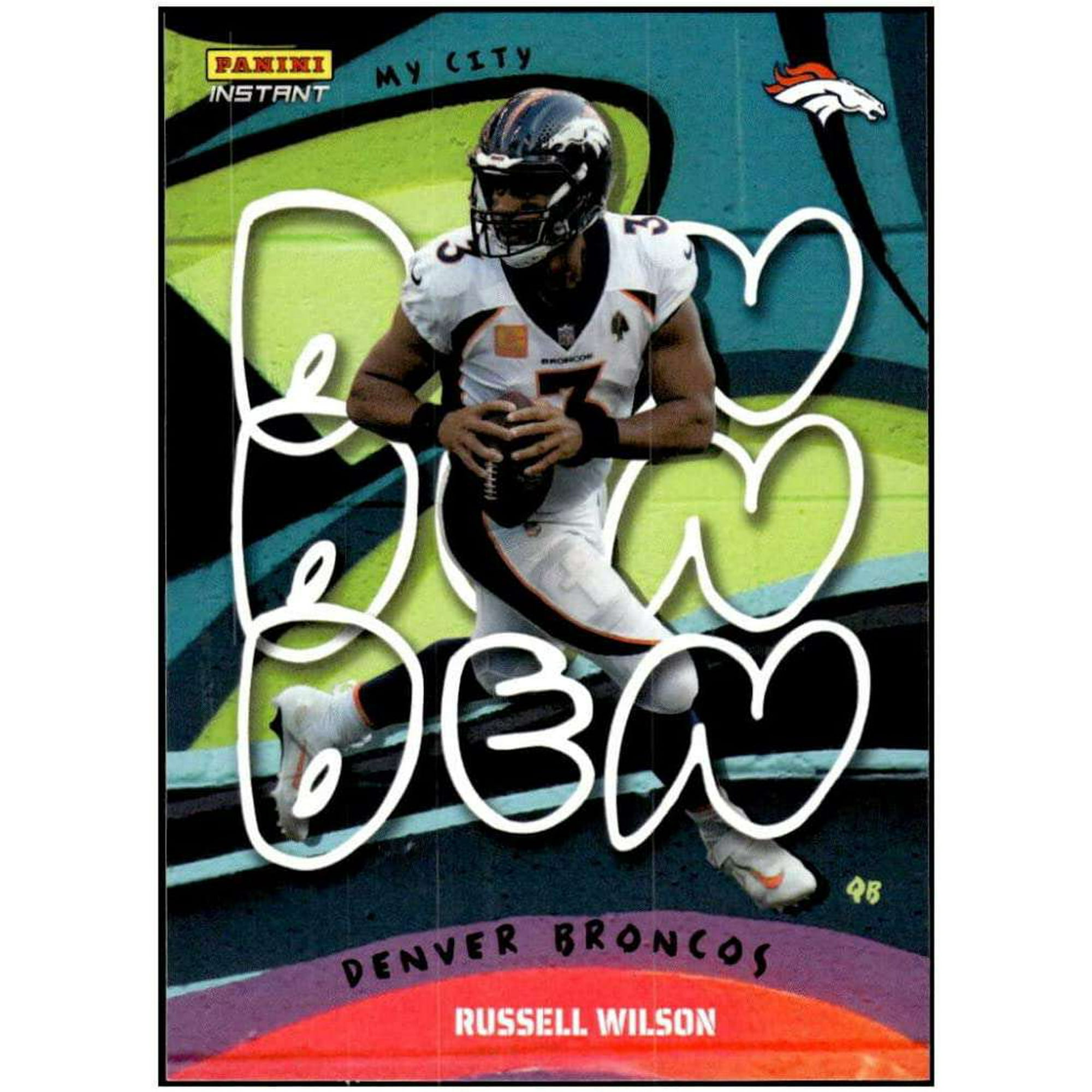 NFL 2022 Instant My City Football Russell Wilson 1 of 1860 Trading Card MC-10 (Panini)