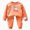 G820-Orange, variant on HFHAPW Girl Boys Pajamas 2Piece Toddler Kids Pjs Sets Toddler Clothes Fall Winter Sleepwears