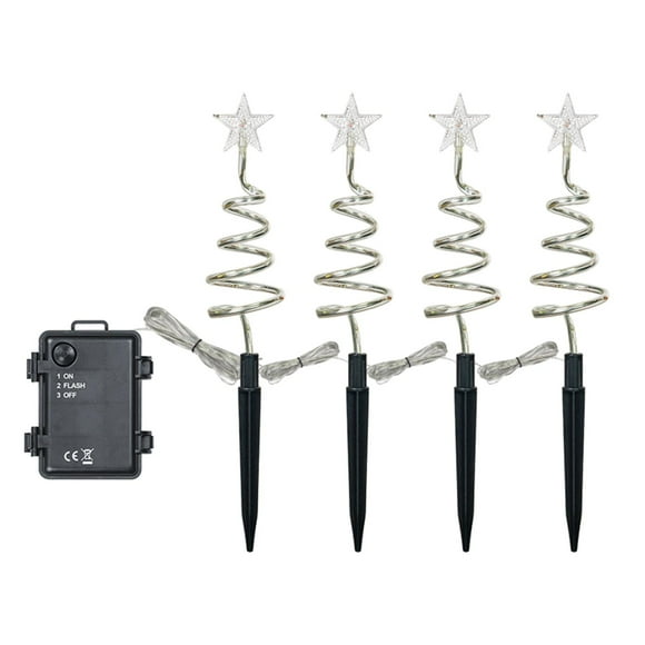 Christmas Pathway Lights Christmas Stakes Lights for Birthday Yard Holiday warm white