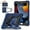 Black+Navy, variant on SaniMore Case for iPad Pro 11 2022/2021/2020/2018,iPad Air 5th/4th Generation/ipad 10.9" 2020, Shockproof Shoulder Strap 360° Rotating Handle Bracket Pencil Holder Hybird Anti-drop Shell, Black+Navy