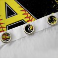thumbnail image 4 of Manfei Boys Girls Letter Monogrammed A Black Out Curtains,Sport Baseball Curtains Pack of 2 (42x63 Each),Graffiti Splash Bedroom Curtains,Ultra Soft Home Decor, 4 of 6