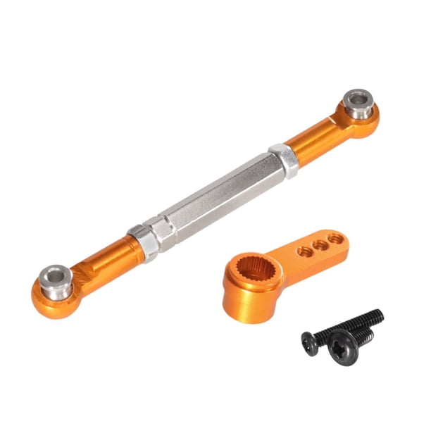 Accesorios RC Servo Rod Accesorio Práctico Multifuncional Estable Fácil de Usar Portátil Ajustable Varilla de Dirección RC Piezas de Coche Oro