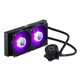 thumbnail image 3 of Cooler Master MasterLiquid ML240L RGB V2, Close-Loop AIO CPU Liquid Cooler, 240 Radiator, Dual SickleFlow 120mm, RGB Lighting, 3rd Gen Dual Chamber Pump for AMD Ryzen/Intel LGA1151, 3 of 4