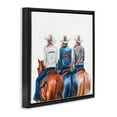 thumbnail image 4 of Stupell Industries Fashion Trend Cowgirls People Painting Black Floater Framed Canvas Art Print Wall Art, 25 x 25, 4 of 10