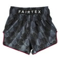 thumbnail image 2 of Fairtex Short de Boxe Muay Thaï Noir Coupe Ajustée Stealth, 2 of 5