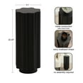 thumbnail image 6 of Kate and Laurel Pandey Modern Metal Wavy Drink Table, 9 x 9 x 22, Black, Curvy Mini Table for Use as a Pedestal Plant Stand Indoors or as a Small Nightstand Option, 6 of 9