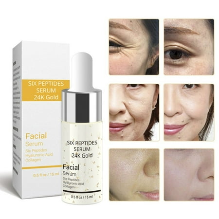 SUPERHOMUSE 24K Gold Hyaluronic Six Peptides Effective Moisturizing Acid Anti-Aging Face Skin Care Whitening (The Best Whitening Skin Care Products)