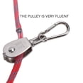 thumbnail image 3 of Reflective Dog Leash, Dog Traction Rope Stainless Steel 360 Degree   For Outdoor Blue,Red,Green, 3 of 8