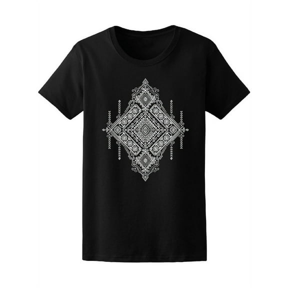 Tribal Mandala Yoga Design T-Shirt Women -Image by Shutterstock, Female XX-Large