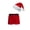 E Red, variant on iiniim Men's Christmas Holiday Santa Claus Boxer Shorts with Xmas Hat A Red S