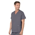 thumbnail image 3 of Landau Essentials Men's Classic Fit V-Neck Five Pocket Scrub Top, Style 7489, 3 of 4