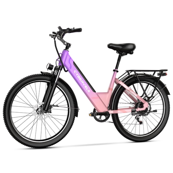 750W Peak Electric Bike for Adults, 26" All-Terrain E-Bike with Removable Battery (Up to 80 Miles), UL2849, 7-Speed, for Commute, Beach, Snow – Men/Women