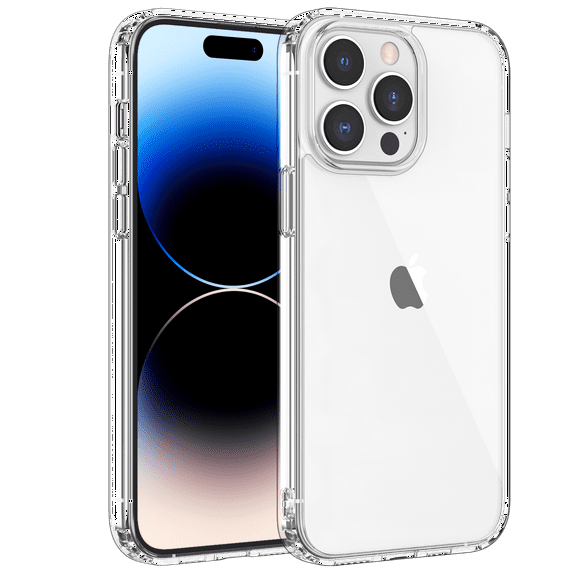 Shamo's Compatible with iPhone 14 Pro Max Case, Clear Cases Shockproof with TPU Silicone Bumpers Anti-Scratch Cover, Transparent HD Clear [ Anti Yellowing ]