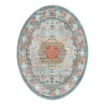 thumbnail image 3 of Unique Loom Baracoa Collection Area Rug - Malecon (7' 10" x 10' Oval Light Blue/Orange), 3 of 7