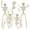 White-5pcs, variant on Halloween Skeleton Decorations, Mini Posable Skeletons Halloween Decor for Halloween Decorations Indoor Outdoor(5pcs)