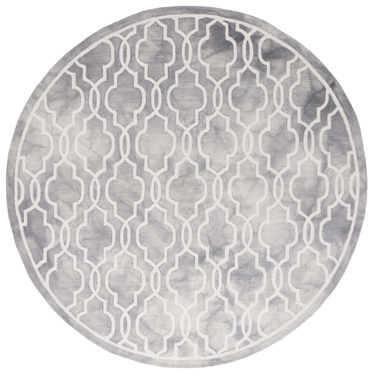 SAFAVIEH Dip Dye Leighton Geometric Wool Area Rug, Grey/Ivory, 5' x 8'