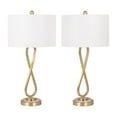 thumbnail image 4 of Sagebrook Home Modern Glam Metal Set Of 2 28" Infinity Table Lamps, Gold, Geometric, 4 of 11