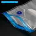 thumbnail image 3 of Unique Bargains Sacs sous Vide 10 Pcs, Sacs Alimentaires Réutilisables à Fermeture Éclair sous Vide avec Valve d'Air Sac de Rangement pour Aliments 22cm x 21cm, 3 of 5