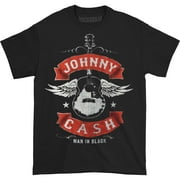 Johnny Cash Men's Winged Guitar T-shirt XX-Large Black