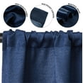 thumbnail image 5 of (4 pack) Mainstays 4 of a Kind Blackout Curtain Panels, Set of 4, Blue Cove, 28" W x 63" L, 5 of 7