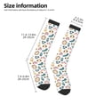 thumbnail image 4 of Fotbe Cartoon Animals print Women's Men's Novelty Crew Socks Cotton Socks Knee High Socks for Walking,Running,Nurses,Pregnancy, 4 of 8