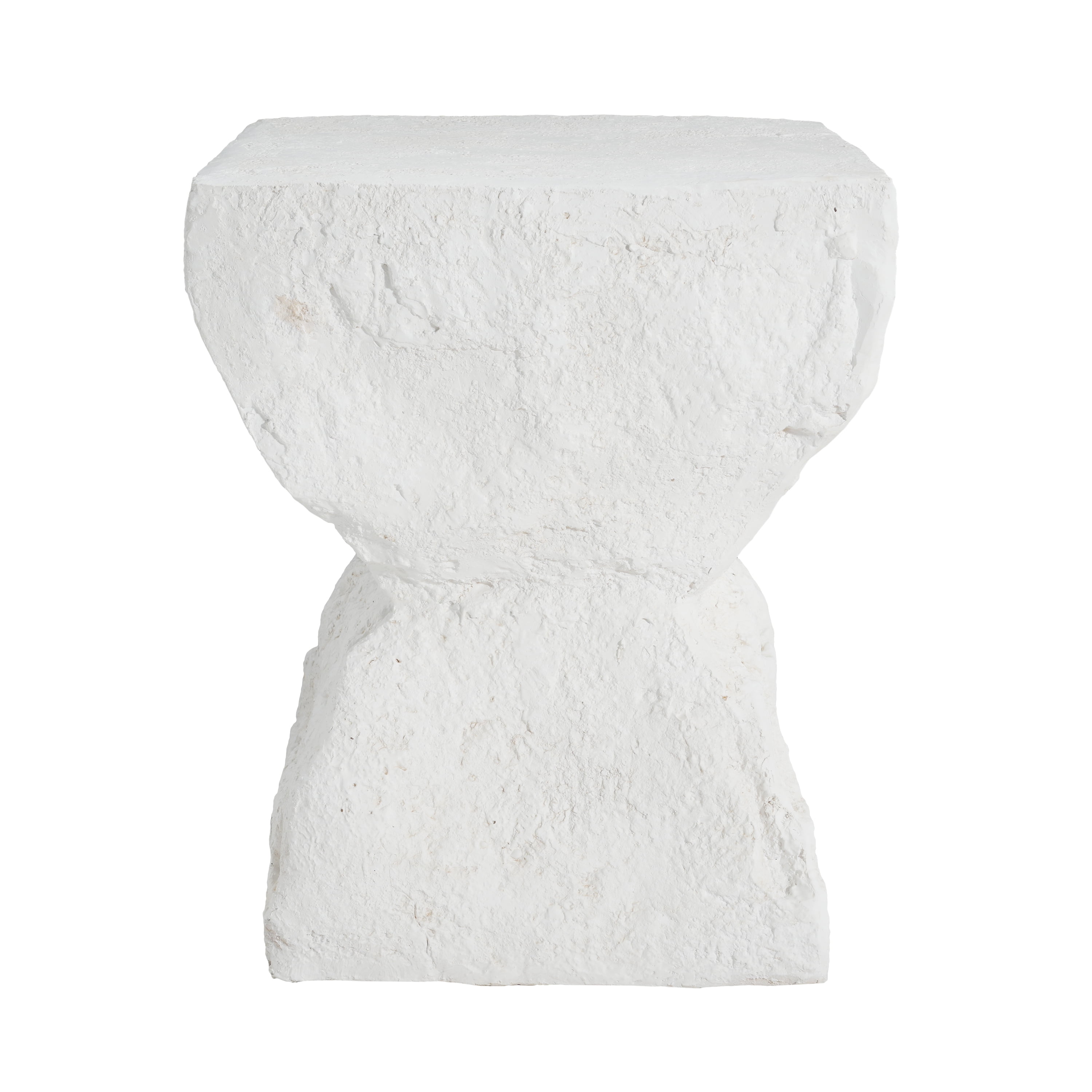 Minimalist Side Table for Garden Balcony Deck, White