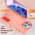 thumbnail image 4 of for iPhone 15 Pro Case, iPhone 15 Pro Phone Case with Built in Kickstand, Shockproof/Dustproof/Drop Proof Heavy Duty Military-Grade Rugged Protective Cover for iPhone 15 Pro,Orange,For iPhone 15 Pro, 4 of 9