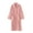Pink, variant on BLVB Women's Winter Plush Fleece Robe Cozy Fuzzy Thicked Warm Bathrobe Solid Color Pajamas Sleepwear with Pockets