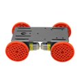 thumbnail image 2 of Módulo de Chasis de Negro con Cadena de Oruga con Ruedas Rojas,Choque Absorbido para Juguete Educativo de Ciencia para Baoblaze Chasis de carro tanque inteligente, 2 of 5
