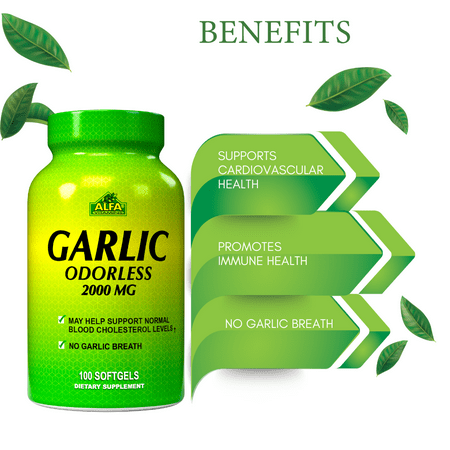 Garlic Odorless 2000mg - 100 softgels