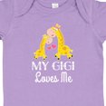 thumbnail image 4 of Inktastic Gigi Loves Me Girls Giraffe Granddaughter Girls Baby Bodysuit, 4 of 5