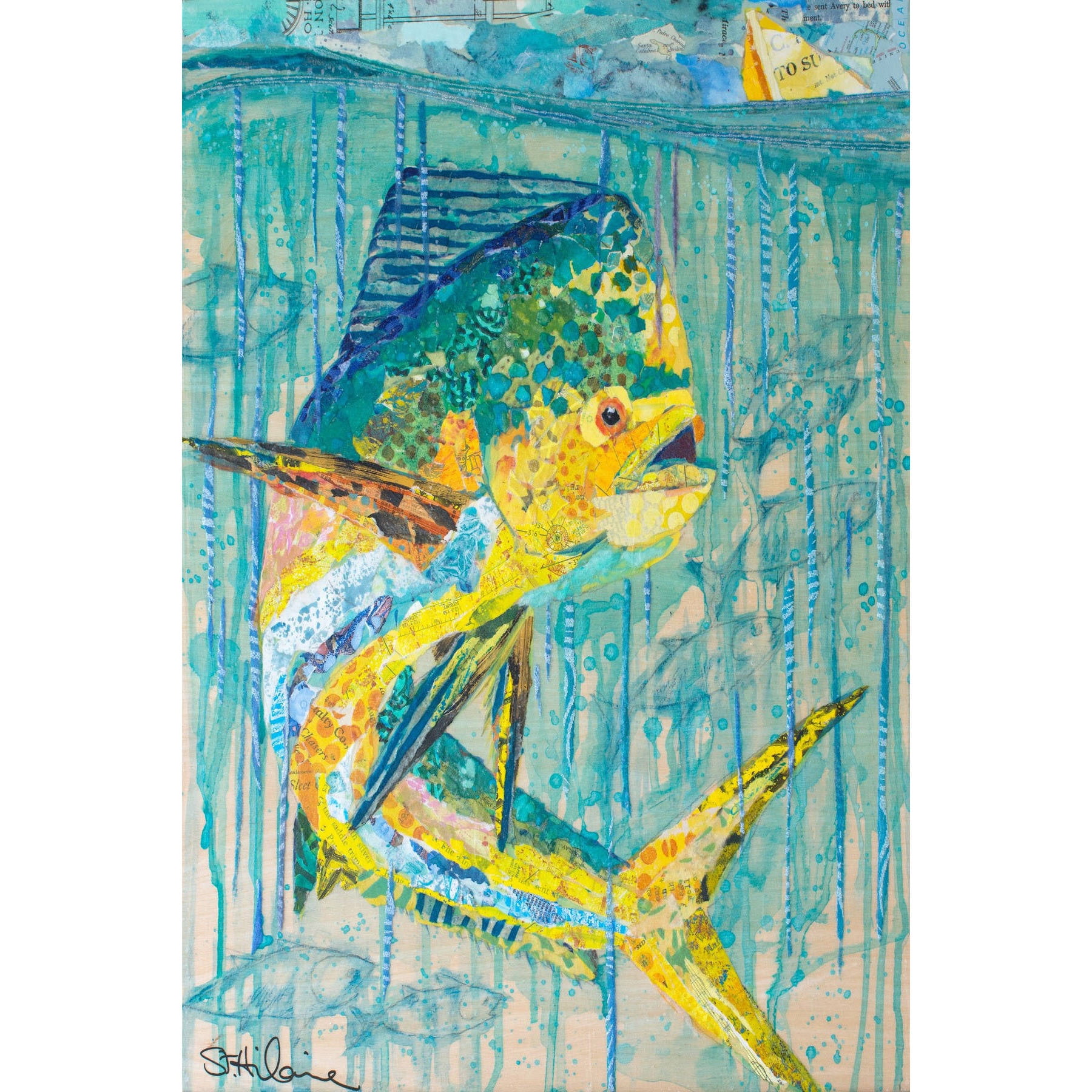 "Mahi-Mahi" Painting Print on Wrapped Canvas