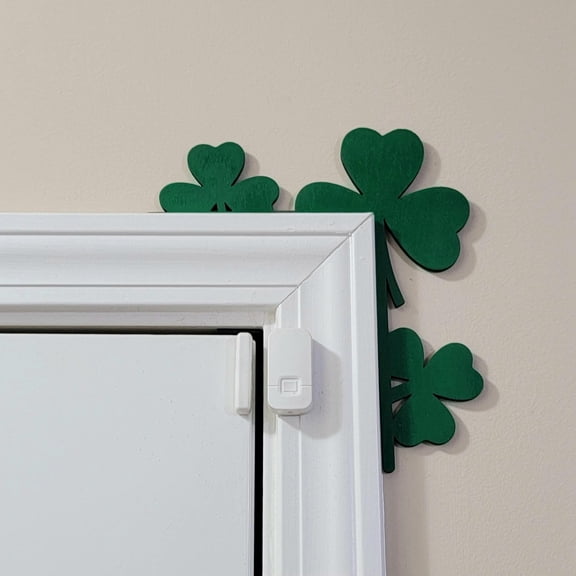 JHEHF St Patricks Day Door Topper Door Corner Decor Wooden Door Frame Hanging Sign for Party Supplies Home Window Wall Indoor Outdoor Decoration