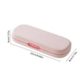 thumbnail image 3 of KKOUHVY Pencil Case, Large Capacity Hard Plastic Pencil Storage Box, Solid Color Pencils Box for Pens Crayons Office Studying Supplies, Pink, 3 of 7