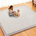 thumbnail image 4 of Alfombra de Juego para Bebé RONGFA 180x150 cm Espuma Suave Antideslizante Gris, 4 of 7