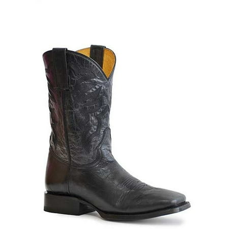 

Men s Roper Parker Leather Boots Handcrafted Black