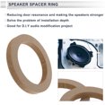 thumbnail image 3 of Unique Bargains Speaker Spacer Ring Tweeter Speaker Spacer Adator Universal for 5" Wood 2 Pcs, 3 of 7