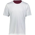 thumbnail image 7 of Augusta Sportswear S Boys Short Sleeve Mesh Reversible Jersey Maroon/White 1603, 7 of 7