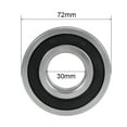 thumbnail image 4 of 6306-2RS Deep Groove Ball Bearings Z2 30mmx72mmx19mm Double Shielded Carbon Steel, 4 of 4