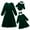 Dark Green, variant on FYMNSI Christmas Outfits for Women Girls Fall Mommy and Me Velvet Matching Xmas Dress Dark Green S