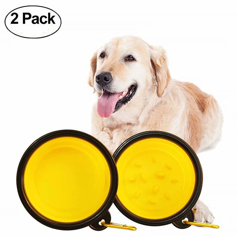 Dog Bowls Slow Feed Dog Bowl Collapsible Bowl Set Foldable Expandable