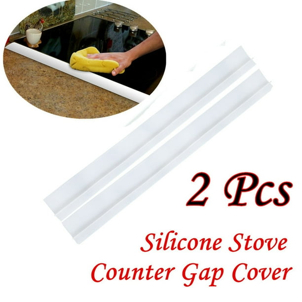 2Pc Kitchen Silicone Stove Counter Gap Cover Easy Clean Heatresistant