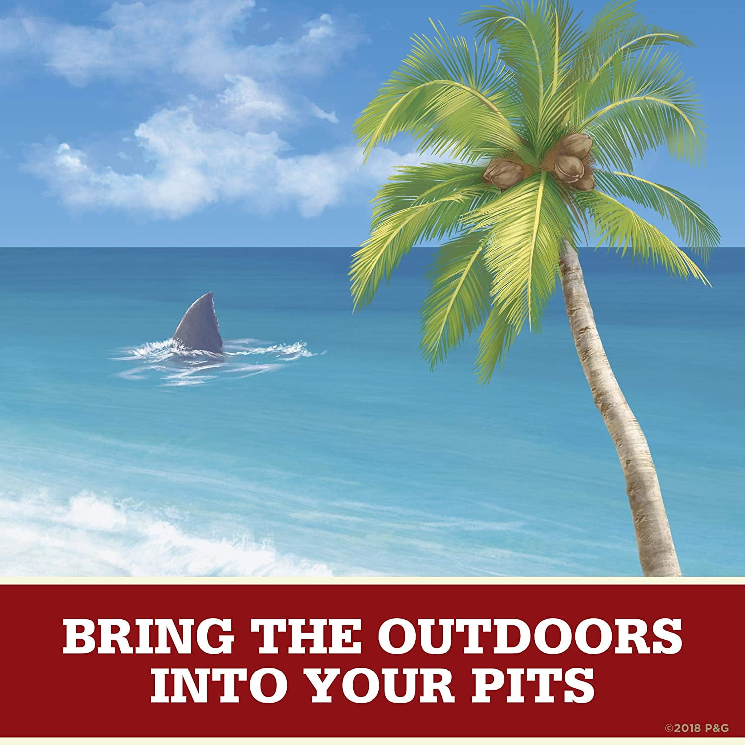 Old Spice Antiperspirant Deodorant Fiji with Palm Tree 3 oz, Pack of 3
